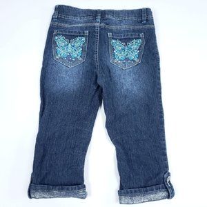 Candies Girls 12 Embroidered Butterfly Capris